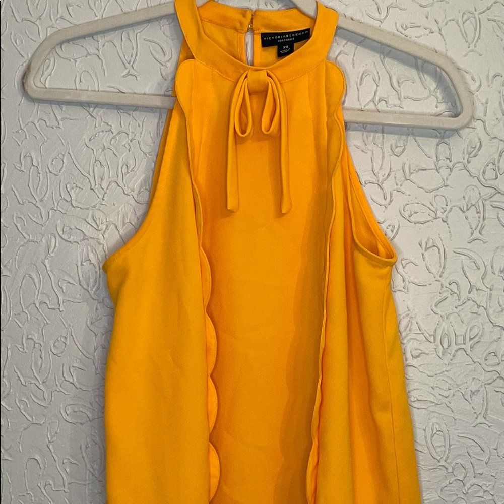 Yellow Victoria Beckham for Target sleeveless top